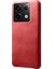 Xiaomi Redmi Için Note 13 Pro 5g Case Buzağı Dokusu Önleme Önleyici Pu+Pc Telefon Kabuğu-Kırmızı (Yurt Dışından) 2