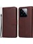 Xiaomi 14 Pro Case Shockproof Pu Deri Telefon Kapağı Buzağı Doku-Brown (Yurt Dışından) 1