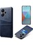 Xiaomi Redmi Için Note 13 Pro+ Kılıf Çift Kart Yuvaları Pu+ Pc Ince Telefon Kapak Mavisi (Yurt Dışından) 1