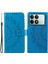 Xiaomi Redmi K70E Için 5g Case Pu Deri+Tpu Mandala Çiçek Bilek Kayış Mavisi ile Baskılı Kapak (Yurt Dışından) 1