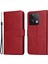 Xiaomi Için Redmi Note 13 5g Kasa Stand Deri Telefon Kapağı Cüzdan Strap-Red ile (Yurt Dışından) 1