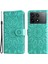 Xiaomi Için Redmi K70E 5g Kasa Cüzdanı Baskılı Pu Deri Telefon Stand Kapak Yeşil (Yurt Dışından) 1