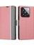 Xiaomi 14 Pro Case Pu Deri Telefon Kapağı Kart Yuvaları Pembe (Yurt Dışından) 1
