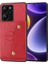 Xiaomi Için Redmi Note 12R 5g Case Pu Deri Kaplamalı Tpu Telefon Kapağı Kart Yuvaları-Kırmızı (Yurt Dışından) 1