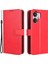 Xiaomi Redmi Için 13C 5G/13R 5g/poco M6 5g Cüzdan Kılıf Pu Deri Çılgın At Dokusu Flip Telefon Kapak-Kırmızı (Yurt Dışından) 1