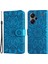 Xiaomi Redmi Için Note 13 Pro+ 5g Deri Kılıf Cüzdan Kapak Standı Kayış, Ayçiçeği Desen Mavisi (Yurt Dışından) 1