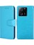 Xiaomi Için Redmi K60 ULTRA/13T/13T Pro Dokulu Pu Deri Cüzdan Stand Telefon Vaka Baby Blue (Yurt Dışından) 1