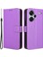 Xiaomi Redmi Için Note 13 Pro + Case Tpu + Pu Deri Cüzdan Akıllı Telefon Kabuğu Kapak-Mor (Yurt Dışından) 1