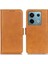 Xiaomi Redmi Için Note 13 Pro 5g Cep Telefonu Kılıfı Manyetik Toka Deri Deri Stand Kapak-Sarı (Yurt Dışından) 1