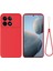 Xiaomi Redmi Için K70E 5g/poco X6 Pro 5g Telefon Kılıfı Zarif Sıvı Silikon Kabuk-Kırmızı (Yurt Dışından) 1