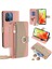 Xiaomi Redmi Için 12C 4g Kılıfı Pu Pu Deri Telefon Kapak Standı Bir Kayış Pembe (Yurt Dışından) 1