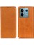 Xiaomi Için Redmi Note 13 Pro 5g Cep Telefon Kılıfı Bölünmüş Deri Deri Cüzdan Anti-Fall Kapak-Kahverengi (Yurt Dışından) 1