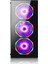 Glass Atx Temperli Mid Tower Cam Panel 3 Rgb Fanlı Gaming Boş Bilgisayar Kasası 4