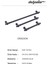 Doğanlar Dragon 320 mm Mobilya Kulp Mat Siyah 3