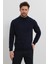 Erkek Yünlü Normal Kalıp Yarım Balıkçı Boğazlı Yaka Triko Kazak 1