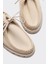 Ekru Deri Kadın Günlük Ayakkabı 3