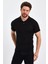 Erkek Polo Yaka Pamuk Saç Örgülü Slim Fit Kısa Kollu Ince Triko Tişört 2