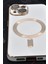 iPhone 14 Plus Uyumlu Magsafe Özellikli Lens Korumalı Renkli Kılıf Krem 4