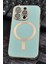 iPhone 14 Pro Uyumlu Magsafe Özellikli Lens Korumalı Lazerli Renkli Kılıf Mint Yeşili 2