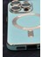 iPhone 14 Pro Uyumlu Magsafe Özellikli Lens Korumalı Lazerli Renkli Kılıf Mint Yeşili 4