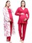Vişne Sabahlıklı Hamile Lohusa Pijama Takımı 1