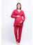 Vişne Sabahlıklı Hamile Lohusa Pijama Takımı 5