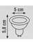 5 Adet K2 7W 4000K Ilık Beyaz Işık GU10 Lensli LED Spot Ampul KES049 2