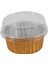 100 Adet Tek Kullanımlık Alüminyum Folyo Pişirme Bardakları Creme Brulee Tatlı Oval Şekil Cupcake Kapaklı Bardaklar Kek Yumurta Araçları, (Yurt Dışından) 1