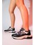 Sterda Siyah Yeşil Kadın Kalın Taban Spor Sneakers 4