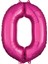 34 inç 0 Pembe Renk Rakam Folyo Balon 1