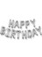 Happy Bırthday Gümüş Folyo Balon 30 Cm 1