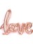 Love İmza Folyo Balon Bronze 70cm x 36cm 1