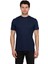Erkek Bisiklet Yakalı Basic Indigo Tişört 8402 1