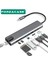 Notebook Macbook Type-C Görüntü Aktarıcı 8in1 Ethernet Sd USB HDMI Çevirici Hub Hdtv FC386 2