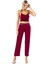 Kadın Bordo 3'lü Pijama Takımı 4