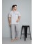 Dreamy Pamuklu Kısa Kollu Düğmeli Yaka Erkek Pijama Takımı 2