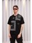 Unisex Baskılı T-Shirt - Siyah 1