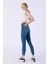 Skınny Cep Kapalı Dizler Lazerlı Paça Kesik Denim Pantolon 2