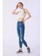 Skınny Cep Kapalı Dizler Lazerlı Paça Kesik Denim Pantolon 3