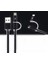 Fast Charg Data led ışıklı USB Şarj Kablosu (Hızlı şarj) Siyah iphone 5/5s/5c/6/6s/7, ipad mini, ipad 3/4 ve Samsung Galaxy Serileri Uyumlu 1