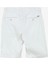 Ekru Erkek Basic Çizgili Bermuda Şort F4SM-SHT 0737 2