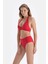 Kırmızı Üçgen Geniş Bikini Üst 3