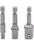 3 Adet/grup 50MM Krom Vanadyum Çelik Soket Adaptörü Hex Shank 1/4 "3/8" 1/2" Uzatma Matkap Uçları Bar Altıgen Uç Seti Elektrikli El Aletleri (Yurt Dışından) 3
