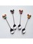 Kiraz Kaşık Stili Şeker Küçük Mtainless Çelik Donut Donuts Kahve Kaşığı Meyve Karıştırma Kaşığı Çay Kaşığı Tatlı Çay Kaşığı Sofra Takımı (Yurt Dışından) 3