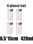 4pcsy4 Stili Mutfak Gıda Depolama Şeffaf Cam Kavanoz Bambu Kapaklı Mühürlü Kutular Şişe Kavanozları Şeker Kutusu Mutfak Saklama Kutusu (Yurt Dışından) 1