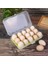 No.2 Tarzı 1 Katmanlı 15 Yumurta Saklama Kutusu Ev Yumurta Konteyner Taşınabilir Plastik Yumurta Tutucu Buzdolabı Gıda Yumurta Kutusu Organizatör Vaka Mutfak Gadget'ı (Yurt Dışından) 4