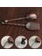 No.4 Tarzı Kürek Şekli Çay Kaşıkları Retro Çin Tarzı Çay Aksesuarları Bakır Şeker Tuz Kahve Kaşıkları Mutfak Kongfu Çay Araçları Gadget'ları (Yurt Dışından) 5