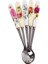 5 Adet Kraliçe Gül Tarzı Et Paslanmaz Çelik Seramik Saplı Çay Kaşığı Yaratıcı Kahve Kaşığı Bal Tatlı Dondurma Kaşığı Küçük Çay Kaşığı 15*2.6cm (Yurt Dışından) 2