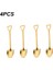 Altın-4pcs4 Tarzı Vintage Kahve Kaşığı Çatal Seti Paslanmaz Çelik Demir Kürek Dondurma Kaşığı Kaşık Yaratıcı Kaşık Çay Kaşığı Sofra Kaşığı (Yurt Dışından) 1