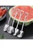 Altın-4pcs4 Tarzı Vintage Kahve Kaşığı Çatal Seti Paslanmaz Çelik Demir Kürek Dondurma Kaşığı Kaşık Yaratıcı Kaşık Çay Kaşığı Sofra Kaşığı (Yurt Dışından) 4